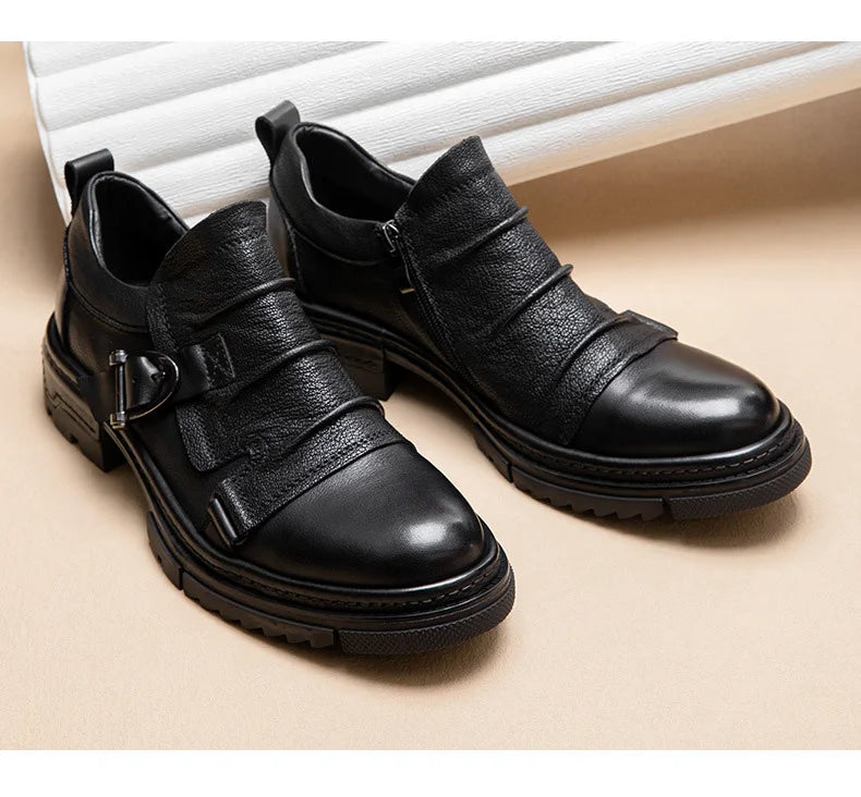 Step into refined sophistication with these Luxury Genuine Leather Men’s Shoes, crafted for comfort, durability, and timeless style. Perfect for business, social events, or casual wear — handmade for the modern gentleman.