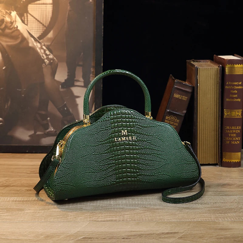 2022 Crocodile Leather Designer Handbag – Exquisite Genuine Leather Luxury Tote for Women | HollandLuxeGlobal.com Exclusive Collector’s Item