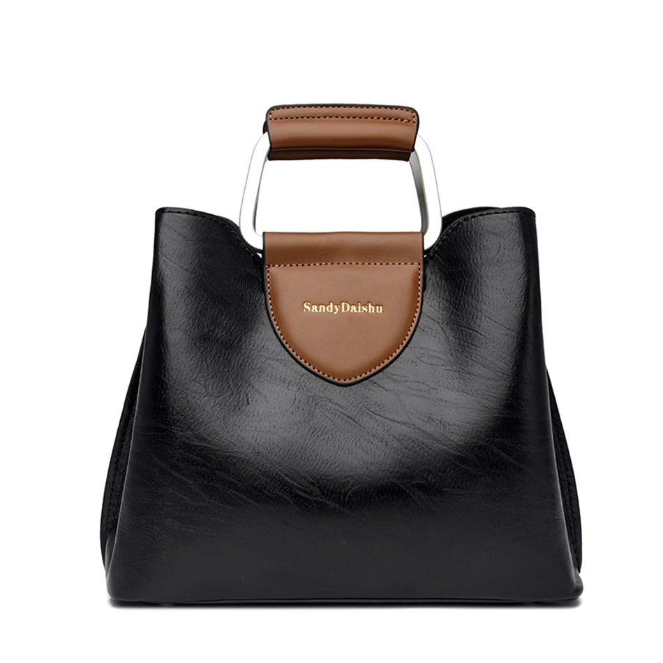 Step into timeless elegance with this Genuine Brand Leather Tote Bag, a luxury designer handbag crafted from high-quality leather. Perfect as a ladies crossbody or handbag, designed for women who appreciate quality