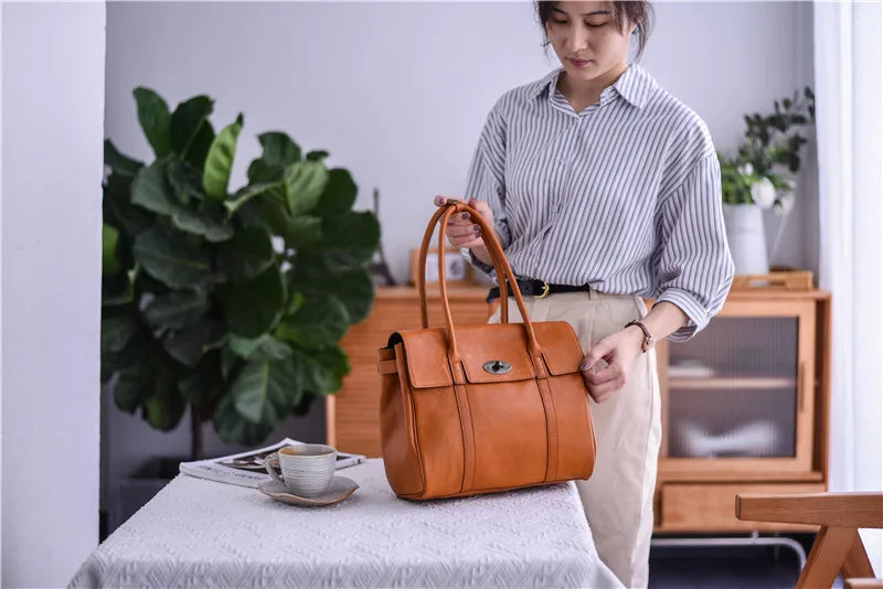 Business Casual Designer Handmade Genuine Leather Women’s Shoulder Bag – Real Cowhide Fashion Handbag for Work, Travel & Everyday Luxury | HollandLuxeGlobal.com Exclusive Collector’s Item