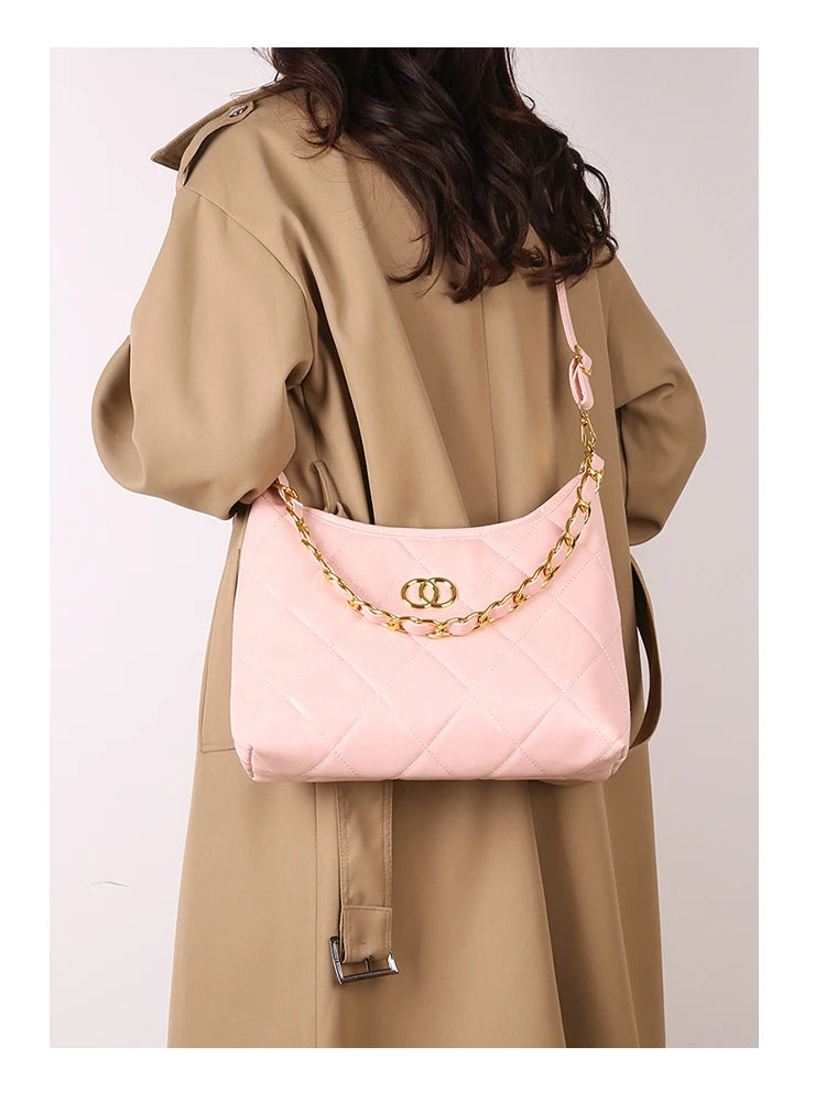 Classic Leather Handbag for Women | Elegant Ladies Tote with Detachable Strap | Famous Designer-Inspired Crossbody Purse | HollandLuxeGlobal.com Exclusive Collector’s Item