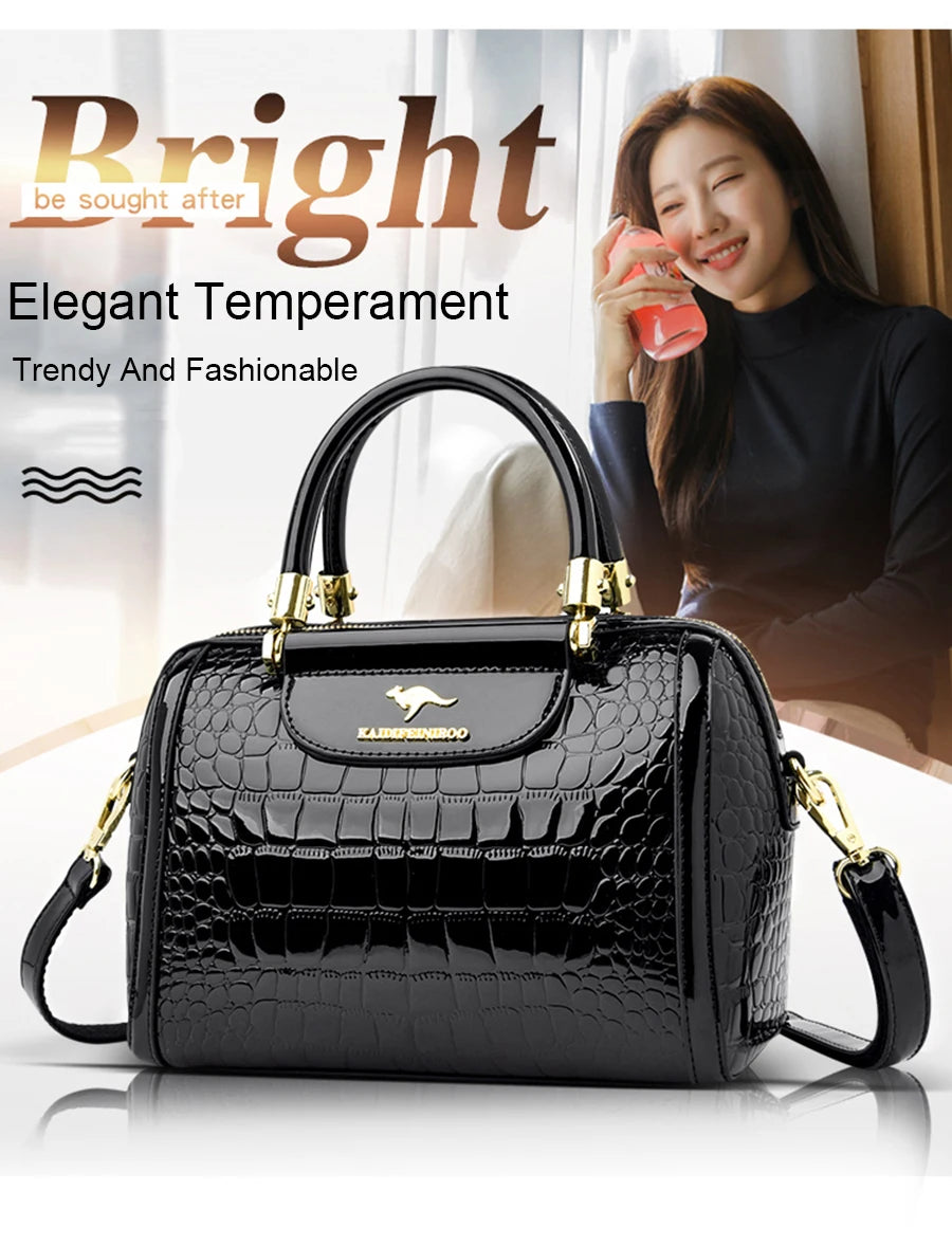 Luxury Designer Crocodile Pattern Women’s Bag – High Quality Leather Crossbody & Shoulder Tote for Elegant Casual Style | HollandLuxeGlobal.com Exclusive Collector’s Item