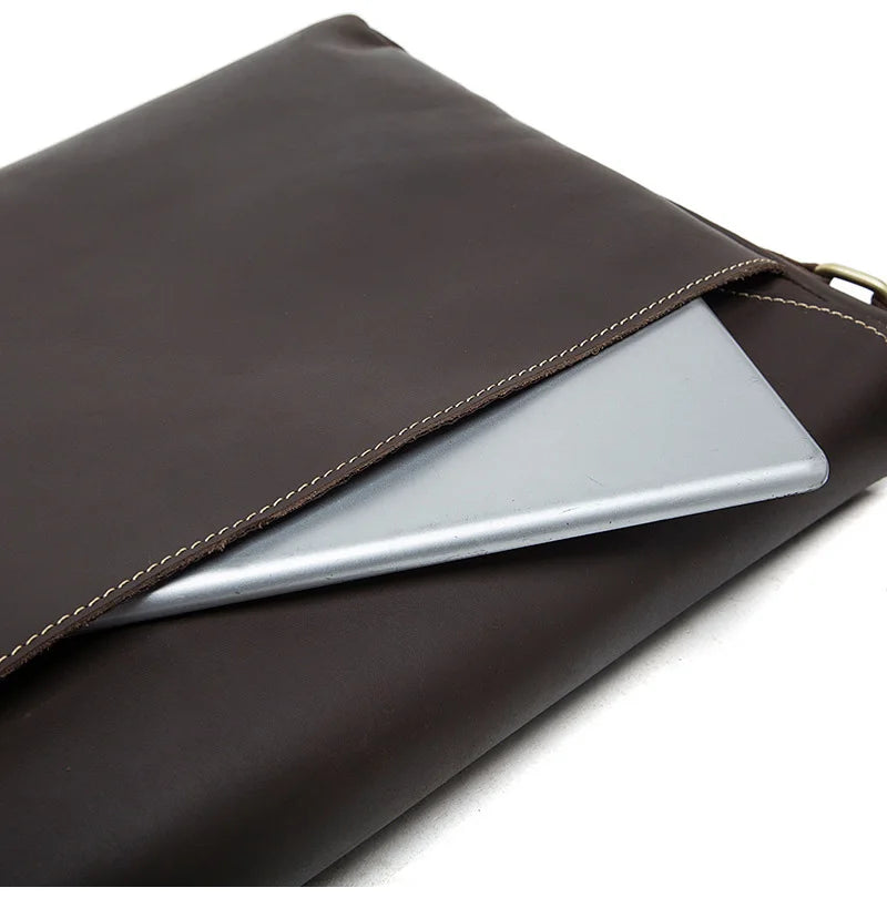 Men’s High-Quality Genuine Leather Shoulder Bag – Cowhide Crossbody Work & Messenger Bag for Daily Business and Casual Elegance | HollandLuxeGlobal.com Exclusive Collector’s Item