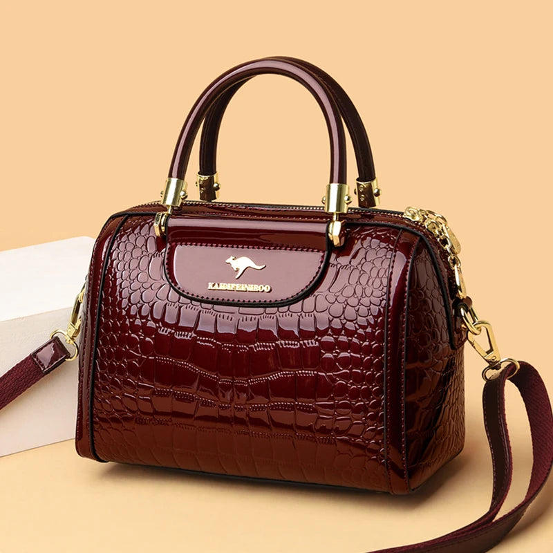 Luxury Designer Crocodile Pattern Women’s Bag – High Quality Leather Crossbody & Shoulder Tote for Elegant Casual Style | HollandLuxeGlobal.com Exclusive Collector’s Item