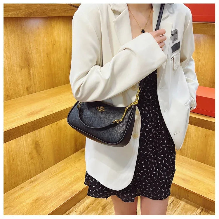 Famous Designer Leather Shoulder Bag for Women | Premium Craftsmanship Classic Tote | Luxe Day-to-Night Fashion Sling Bag | HollandLuxeGlobal.com Exclusive Collector’s Item