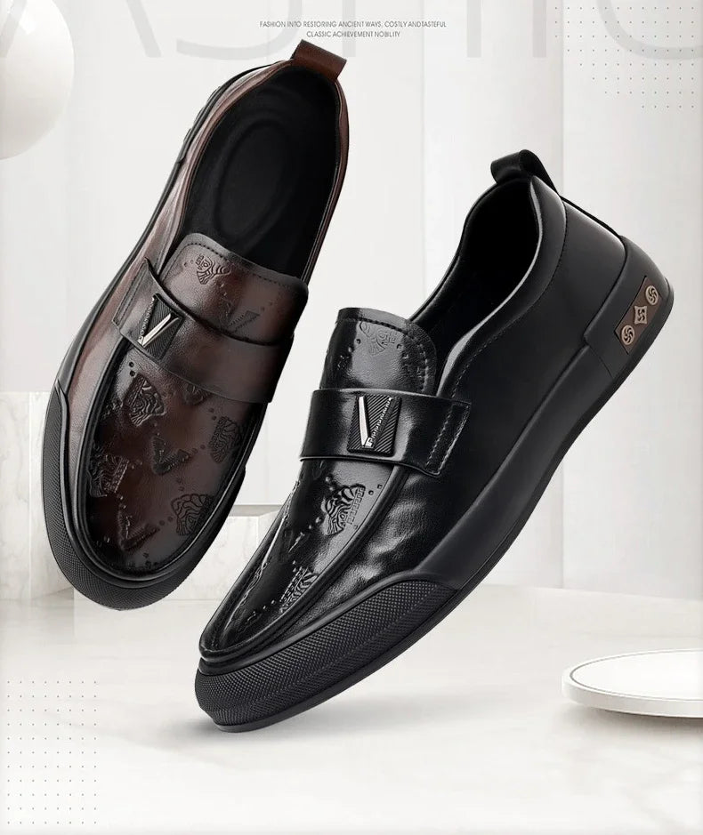 Designer British Style Men’s Luxury Leather Loafers | Soft Sole Fashion Casual & Dress Shoes for Spring and Summer | HollandLuxeGlobal.com Exclusive Collector’s Item