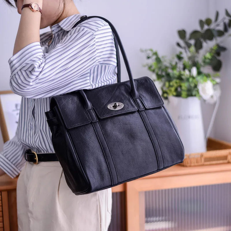 Business Casual Designer Handmade Genuine Leather Women’s Shoulder Bag – Real Cowhide Fashion Handbag for Work, Travel & Everyday Luxury | HollandLuxeGlobal.com Exclusive Collector’s Item