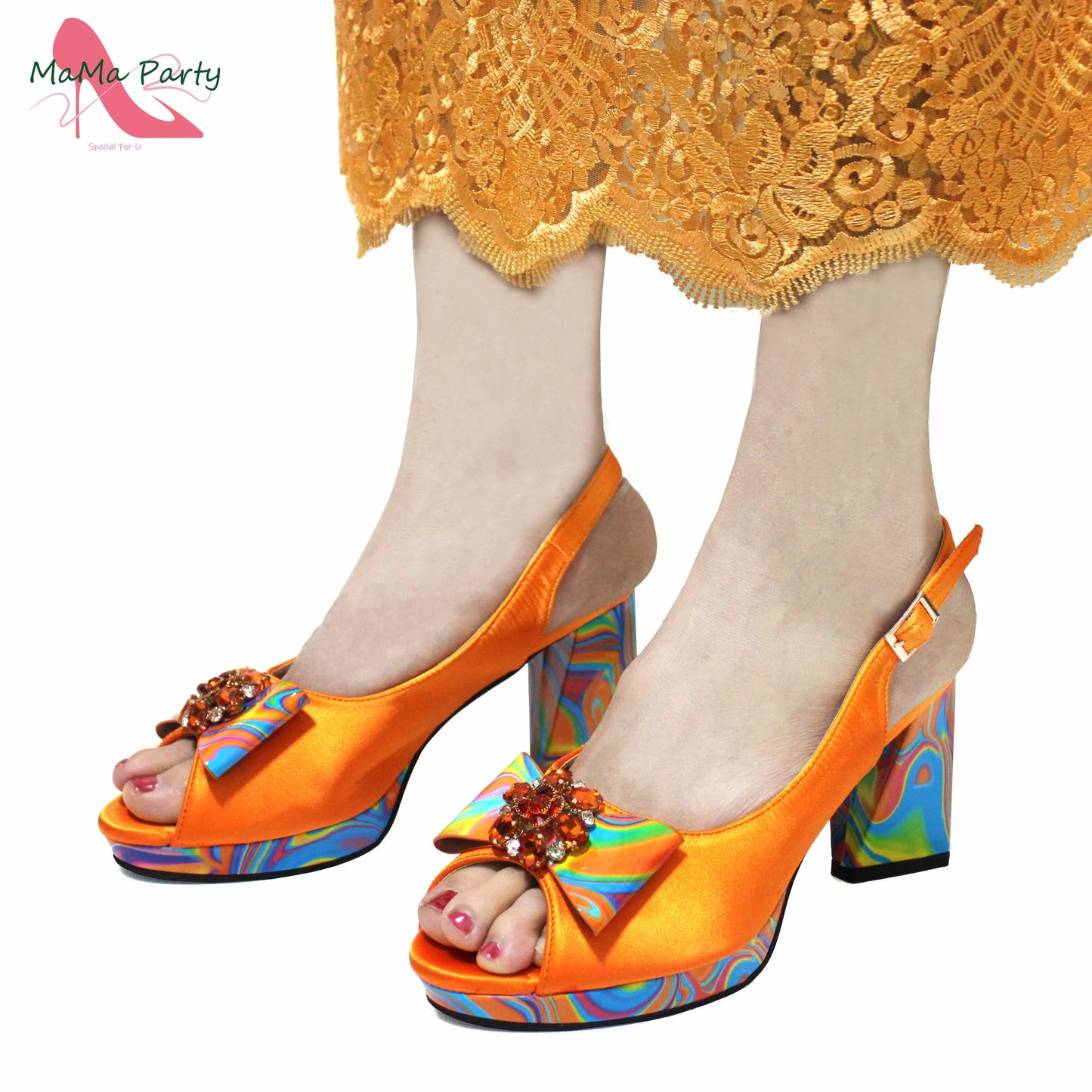 2024 Exclusive Italian Women’s Shoes & Matching Bag – Super High Heel Yellow Sandals for Elegant African Wedding & Party Style | HollandLuxeGlobal.com