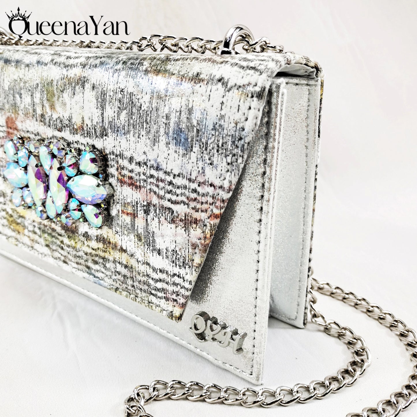 New Women High-Heel Shoes Elegant Wine Rhinestone Metallic Diamond Accents Paired with Matching Handbag Exquisite Special-Material | HollandLuxeGlobal.com Exclusive Collector’s Item