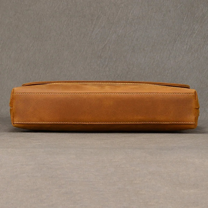 Men’s High-Quality Genuine Leather Shoulder Bag – Cowhide Crossbody Work & Messenger Bag for Daily Business and Casual Elegance | HollandLuxeGlobal.com Exclusive Collector’s Item