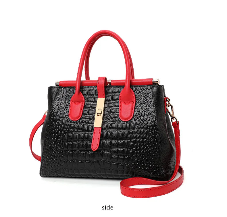 Elevate your everyday look with this New Crocodile Pattern Women’s Handbag, crafted from luxury cowhide leather. Fashionable, trendy, and spacious — the perfect commuter shoulder bag for modern women.

hollandluxeglobal.c