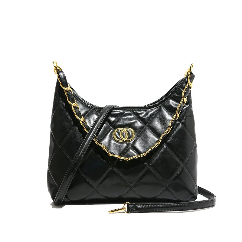 Classic Leather Handbag for Women | Elegant Ladies Tote with Detachable Strap | Famous Designer-Inspired Crossbody Purse | HollandLuxeGlobal.com Exclusive Collector’s Item