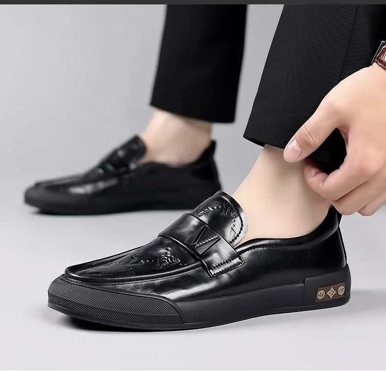 Designer British Style Men’s Luxury Leather Loafers | Soft Sole Fashion Casual & Dress Shoes for Spring and Summer | HollandLuxeGlobal.com Exclusive Collector’s Item