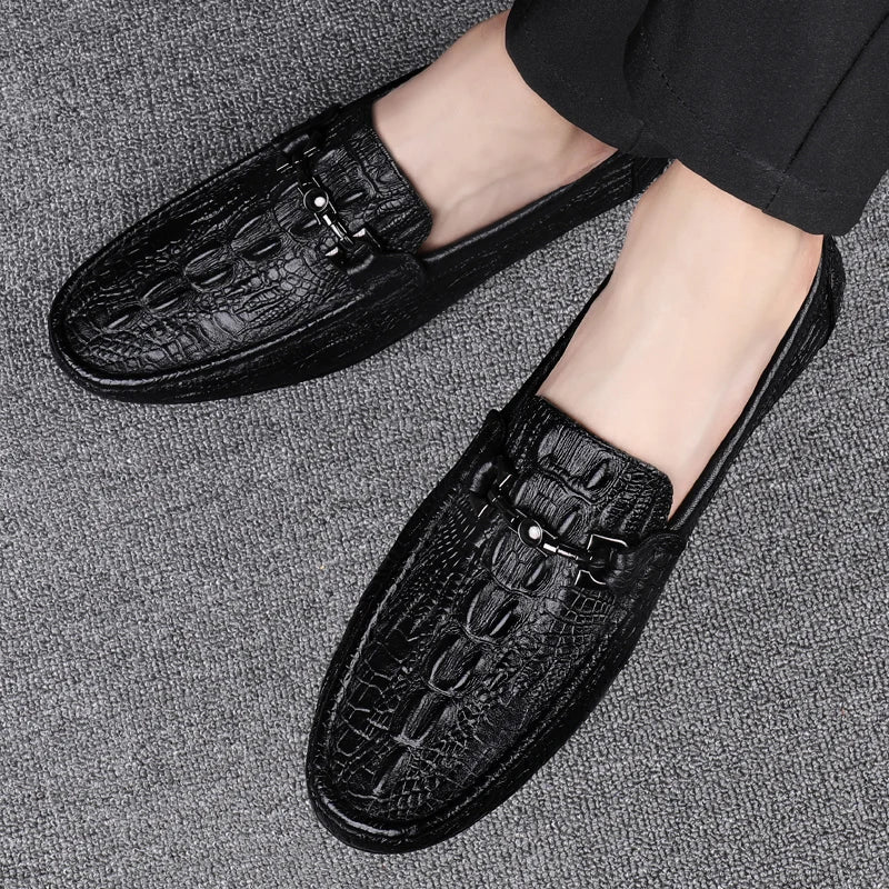 Boutique Premium Feel (For Exclusive Collection)
Luxury Italian Handmade Genuine Leather Shoes for Men – Crocodile Pattern Loafers & Formal Moccasins | HollandLuxeGlobal.com Exclusive