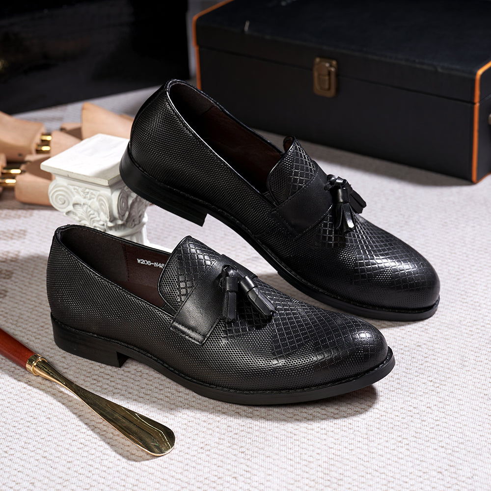 Boutique Premium Feel (for Exclusive Collection)
Italian Handmade Genuine Leather Tassel Loafers for Men – Luxury Slip-On Dress Shoes for Business, Weddings & Casual Elegance | HollandLuxeGlobal.com Exclusive