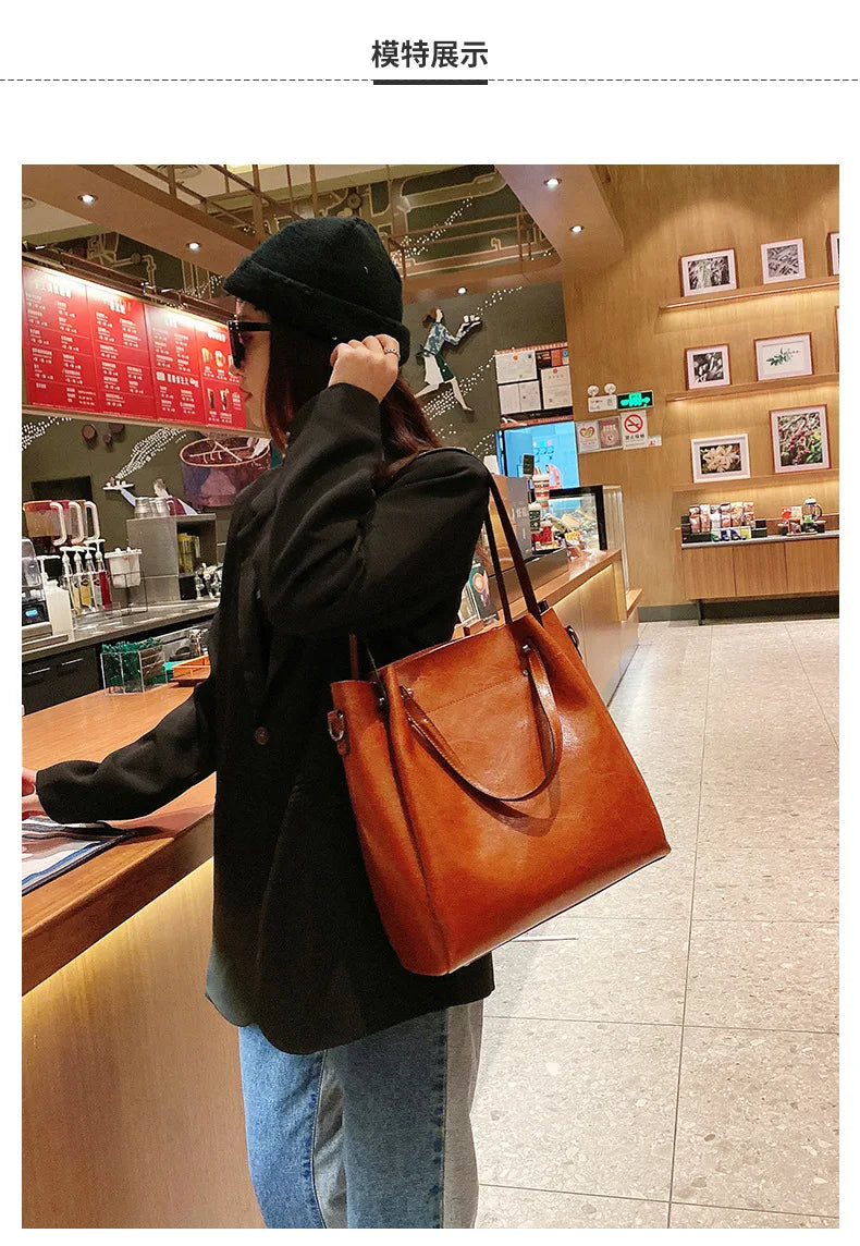 Boutique Premium Edition (for Exclusive Collection)
Luxury 100% Cowhide Leather Shoulder Bag for Women – Large-Capacity Tote & Crossbody Commuter Handbag | HollandLuxeGlobal.com Exclusive