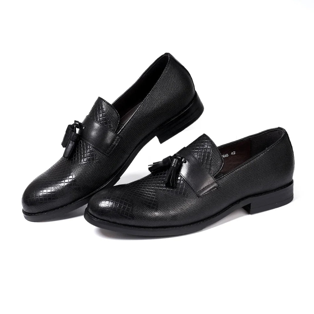 Boutique Premium Feel (for Exclusive Collection)
Italian Handmade Genuine Leather Tassel Loafers for Men – Luxury Slip-On Dress Shoes for Business, Weddings & Casual Elegance | HollandLuxeGlobal.com Exclusive