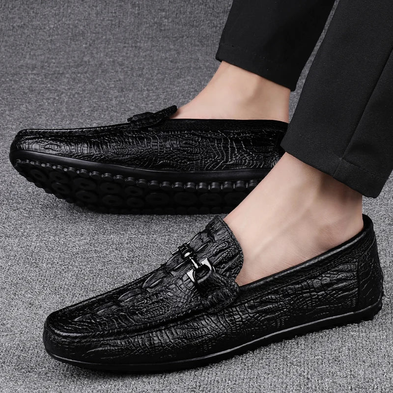 Boutique Premium Feel (For Exclusive Collection)
Luxury Italian Handmade Genuine Leather Shoes for Men – Crocodile Pattern Loafers & Formal Moccasins | HollandLuxeGlobal.com Exclusive
