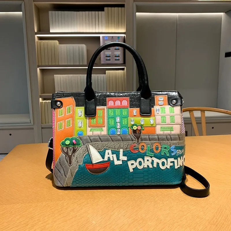 👜 Vintage Embroidered Shoulder Bag – Women’s Luxury Work Purse with Heavy Stitching, Timeless Crossbody Hand-Stitched Details | HollandLuxeGlobal.com Exclusive Collector’s Item