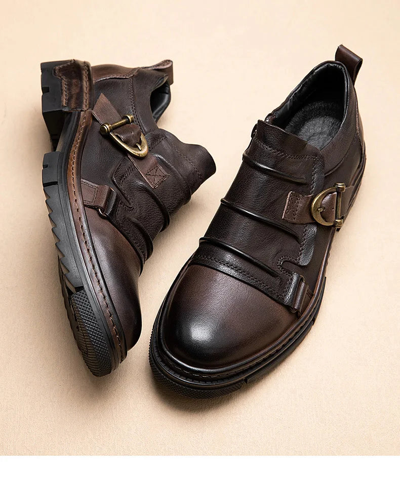 Step into refined sophistication with these Luxury Genuine Leather Men’s Shoes, crafted for comfort, durability, and timeless style. Perfect for business, social events, or casual wear — handmade for the modern gentleman.