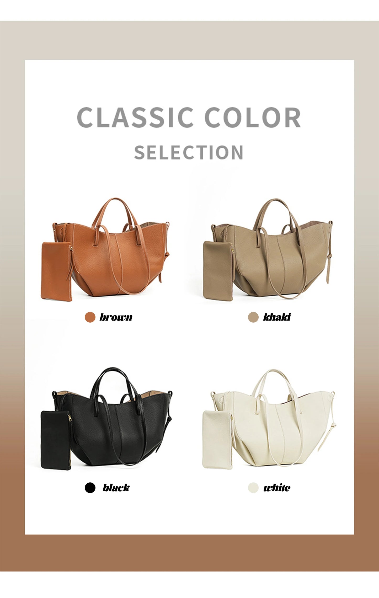 Indulge in timeless elegance with this Luxury Cow Leather Tote Bag, a spacious designer handbag crafted for the modern woman. Stylish and versatile — perfect as a shoulder, hobo, or shopper bag for everyday sophistication.