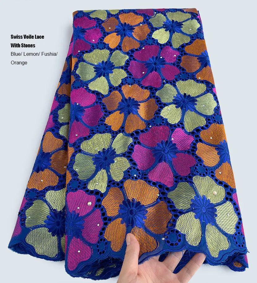 Favorable African Cotton Lace – Nigerian Swiss Voile Fabric in Switzerland 2025, High Quality Embroidered Traditional Dress Material | HollandLuxeGlobal.com Exclusive Collector’s Item