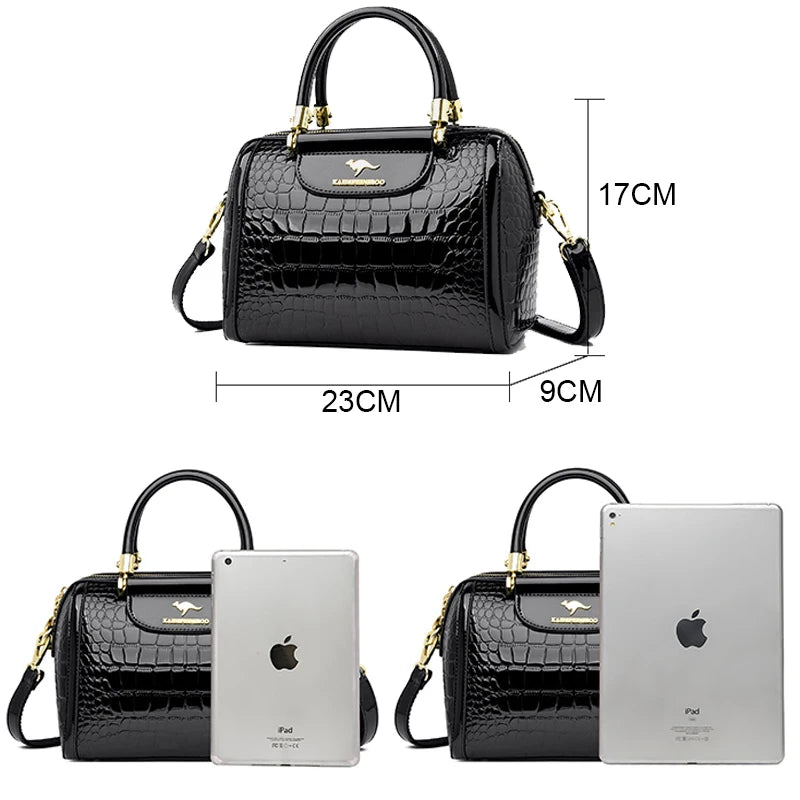 Luxury Designer Crocodile Pattern Women’s Bag – High Quality Leather Crossbody & Shoulder Tote for Elegant Casual Style | HollandLuxeGlobal.com Exclusive Collector’s Item