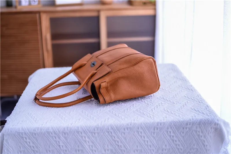 Business Casual Designer Handmade Genuine Leather Women’s Shoulder Bag – Real Cowhide Fashion Handbag for Work, Travel & Everyday Luxury | HollandLuxeGlobal.com Exclusive Collector’s Item