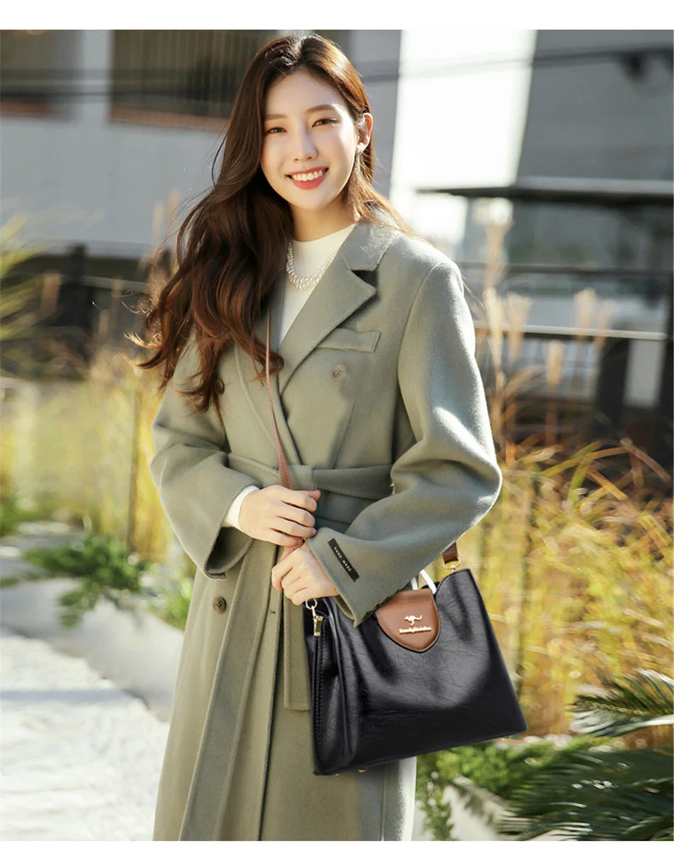 Step into timeless elegance with this Genuine Brand Leather Tote Bag, a luxury designer handbag crafted from high-quality leather. Perfect as a ladies crossbody or handbag, designed for women who appreciate quality