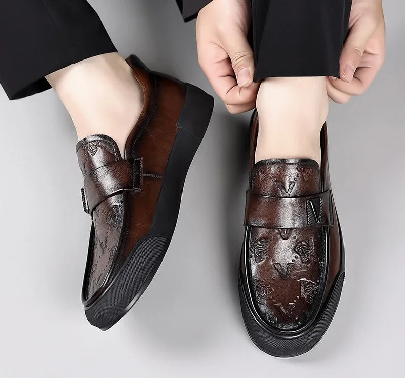 Designer British Style Men’s Luxury Leather Loafers | Soft Sole Fashion Casual & Dress Shoes for Spring and Summer | HollandLuxeGlobal.com Exclusive Collector’s Item