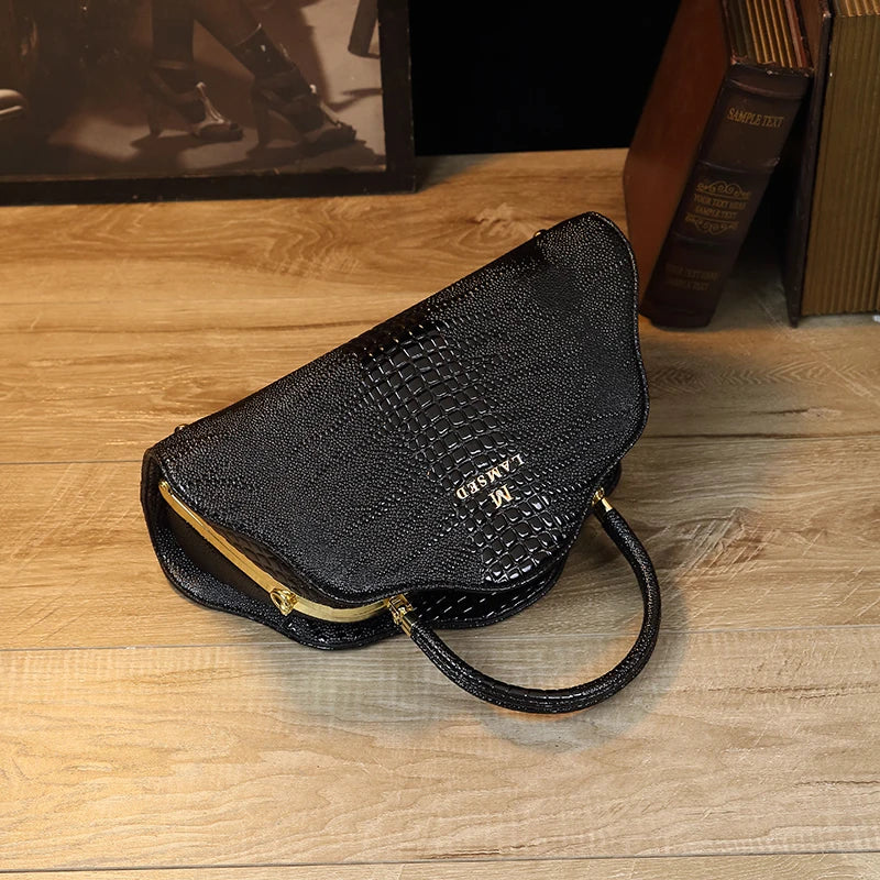 2022 Crocodile Leather Designer Handbag – Exquisite Genuine Leather Luxury Tote for Women | HollandLuxeGlobal.com Exclusive Collector’s Item