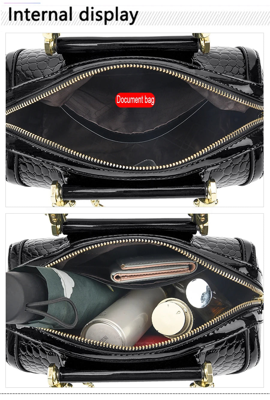 Luxury Designer Crocodile Pattern Women’s Bag – High Quality Leather Crossbody & Shoulder Tote for Elegant Casual Style | HollandLuxeGlobal.com Exclusive Collector’s Item