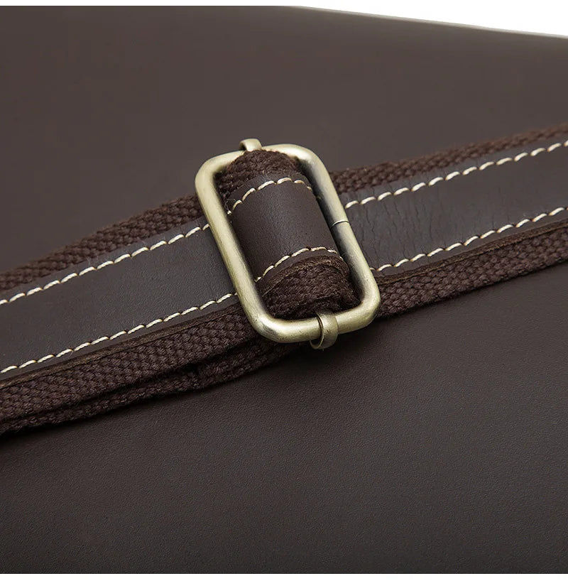 Men’s High-Quality Genuine Leather Shoulder Bag – Cowhide Crossbody Work & Messenger Bag for Daily Business and Casual Elegance | HollandLuxeGlobal.com Exclusive Collector’s Item