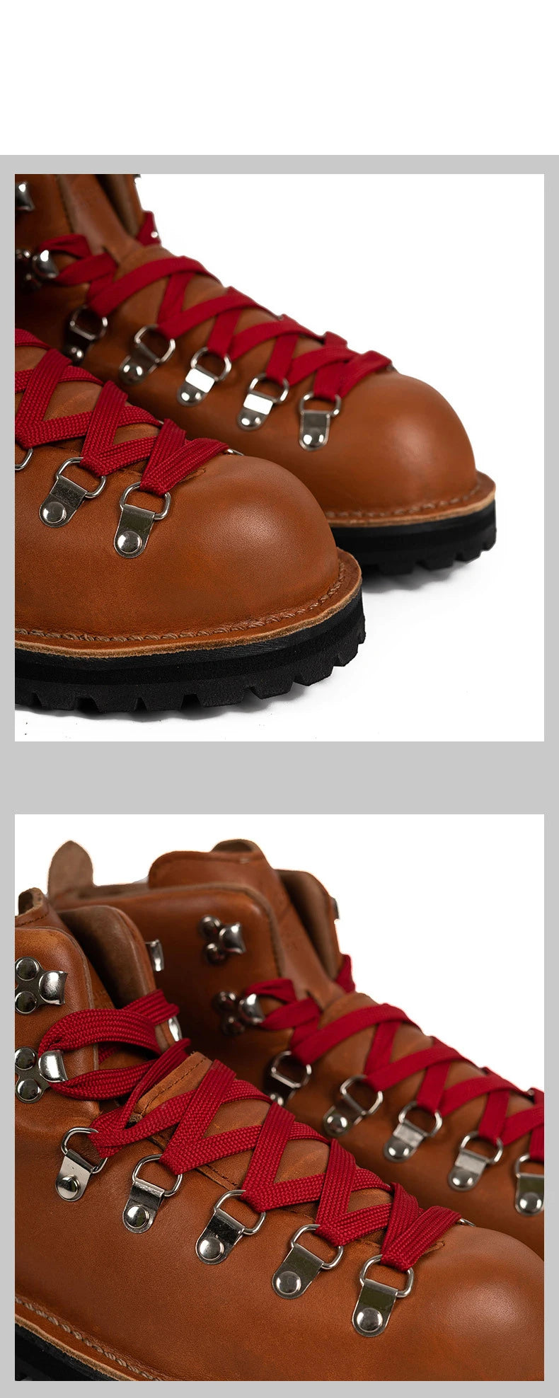 Vintage Men’s Leather Ankle Boots – Retro Mountaineering Lace-Up Outdoor & Casual Shoes | HollandLuxeGlobal.com Exclusive Collector’s Item