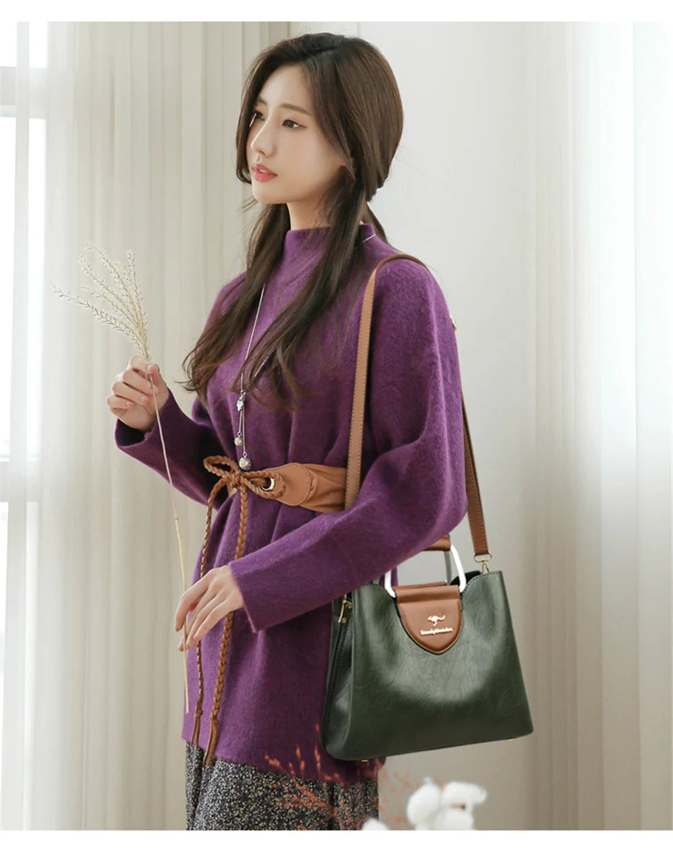 Step into timeless elegance with this Genuine Brand Leather Tote Bag, a luxury designer handbag crafted from high-quality leather. Perfect as a ladies crossbody or handbag, designed for women who appreciate quality