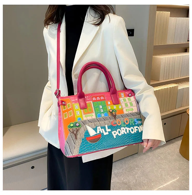 👜 Vintage Embroidered Shoulder Bag – Women’s Luxury Work Purse with Heavy Stitching, Timeless Crossbody Hand-Stitched Details | HollandLuxeGlobal.com Exclusive Collector’s Item