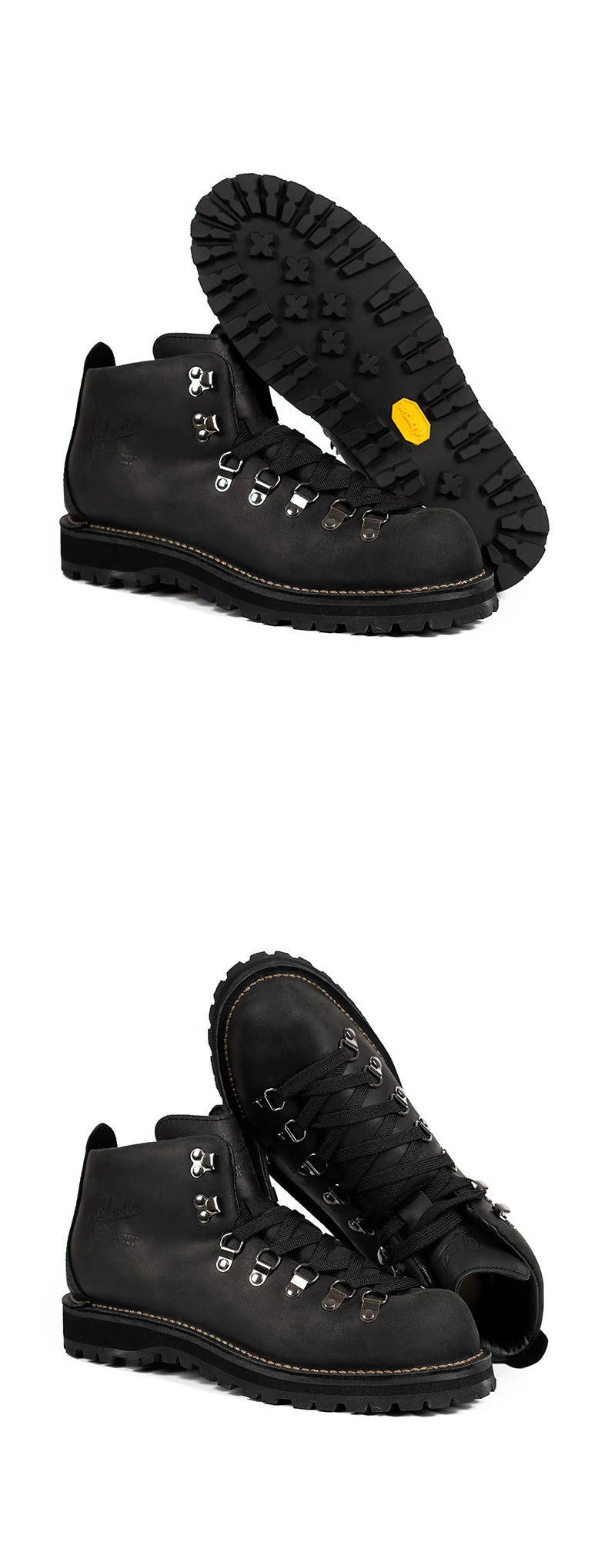 Vintage Men’s Leather Ankle Boots – Retro Mountaineering Lace-Up Outdoor & Casual Shoes | HollandLuxeGlobal.com Exclusive Collector’s Item