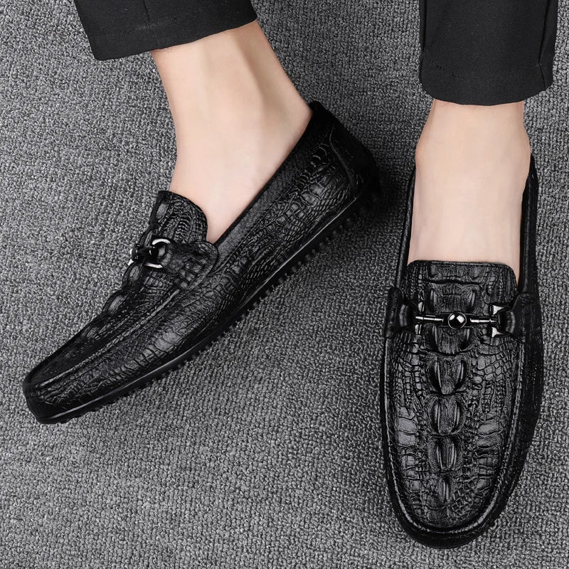 Boutique Premium Feel (For Exclusive Collection)
Luxury Italian Handmade Genuine Leather Shoes for Men – Crocodile Pattern Loafers & Formal Moccasins | HollandLuxeGlobal.com Exclusive