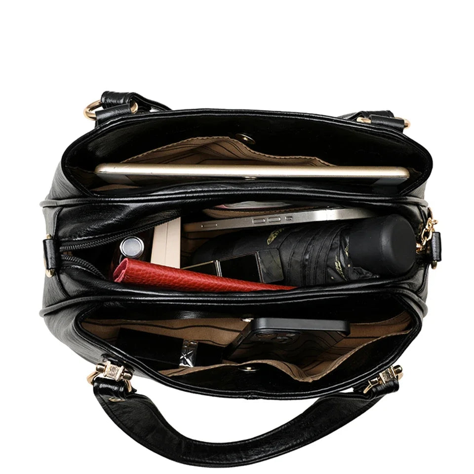 Genuine Brand Leather Women’s Handbag | Luxury Designer Shoulder & Crossbody Bag | Ladies Messenger Tote Purse – Elegant Commuter Style | HollandLuxeGlobal.com Exclusive Collector items