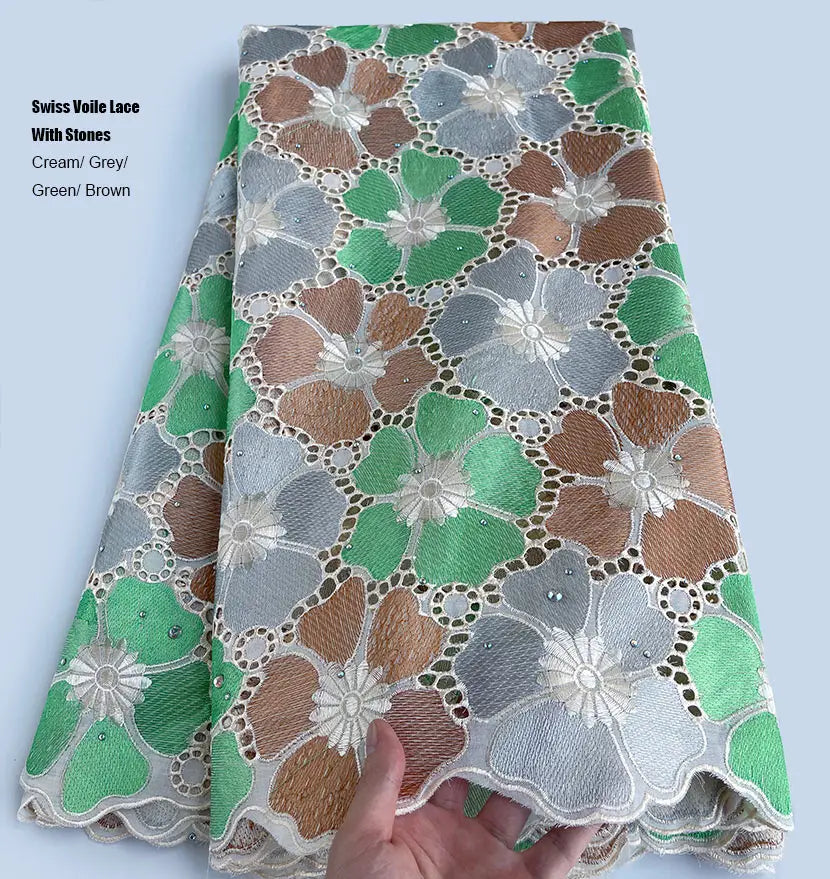 Favorable African Cotton Lace – Nigerian Swiss Voile Fabric in Switzerland 2025, High Quality Embroidered Traditional Dress Material | HollandLuxeGlobal.com Exclusive Collector’s Item