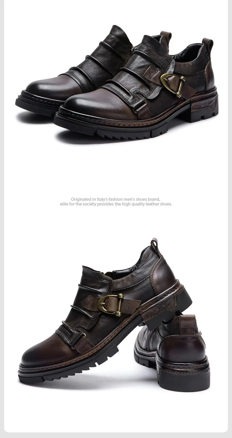 Step into refined sophistication with these Luxury Genuine Leather Men’s Shoes, crafted for comfort, durability, and timeless style. Perfect for business, social events, or casual wear — handmade for the modern gentleman.