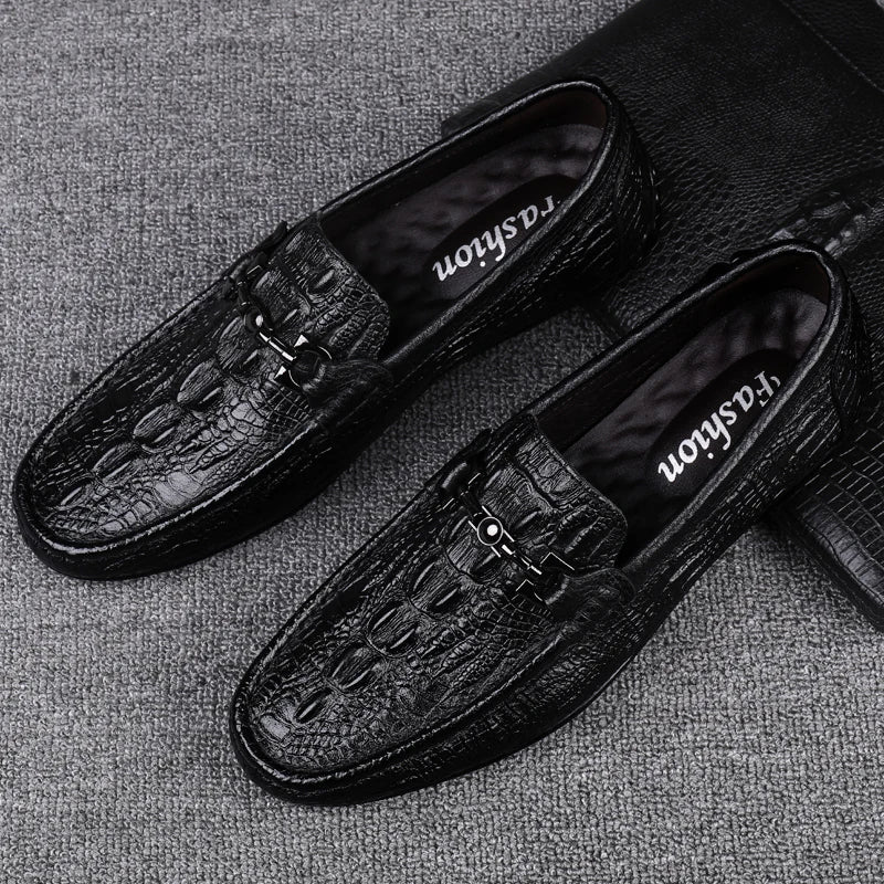 Boutique Premium Feel (For Exclusive Collection)
Luxury Italian Handmade Genuine Leather Shoes for Men – Crocodile Pattern Loafers & Formal Moccasins | HollandLuxeGlobal.com Exclusive