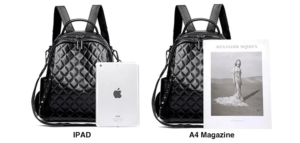 Stay stylish and organized with this Luxury Designer Plaid Shoulder Bag & Backpack, crafted for women and teenage girls. Featuring a large-capacity design and elegant plaid pattern — perfect for school, travel, or daily use