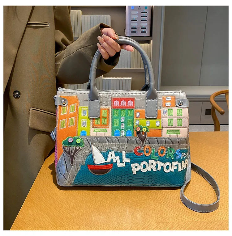 👜 Vintage Embroidered Shoulder Bag – Women’s Luxury Work Purse with Heavy Stitching, Timeless Crossbody Hand-Stitched Details | HollandLuxeGlobal.com Exclusive Collector’s Item