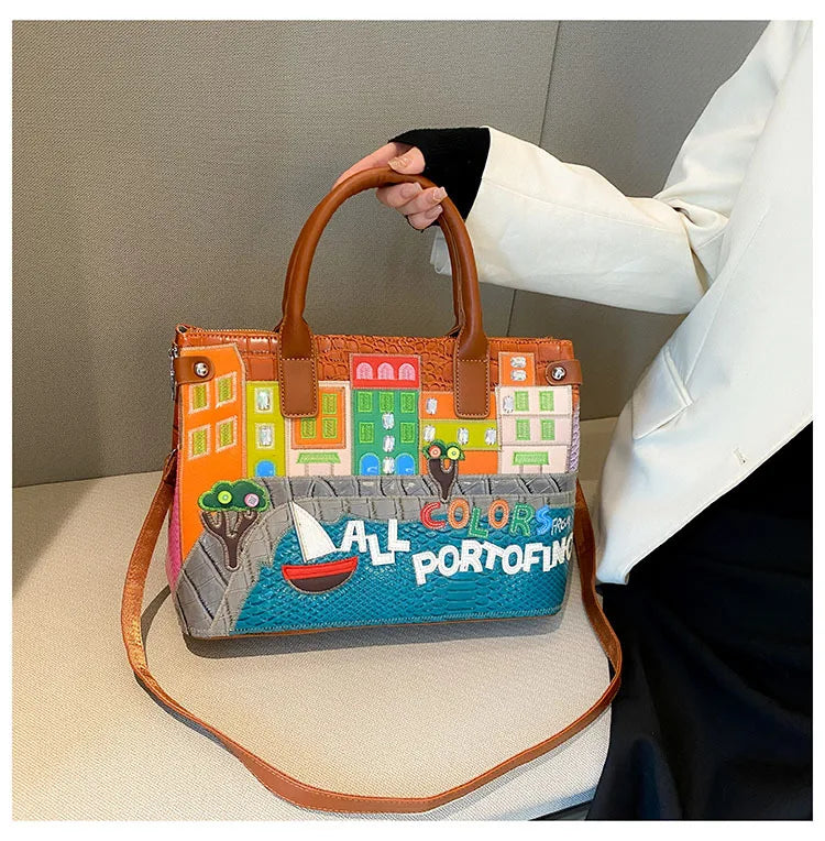 👜 Vintage Embroidered Shoulder Bag – Women’s Luxury Work Purse with Heavy Stitching, Timeless Crossbody Hand-Stitched Details | HollandLuxeGlobal.com Exclusive Collector’s Item