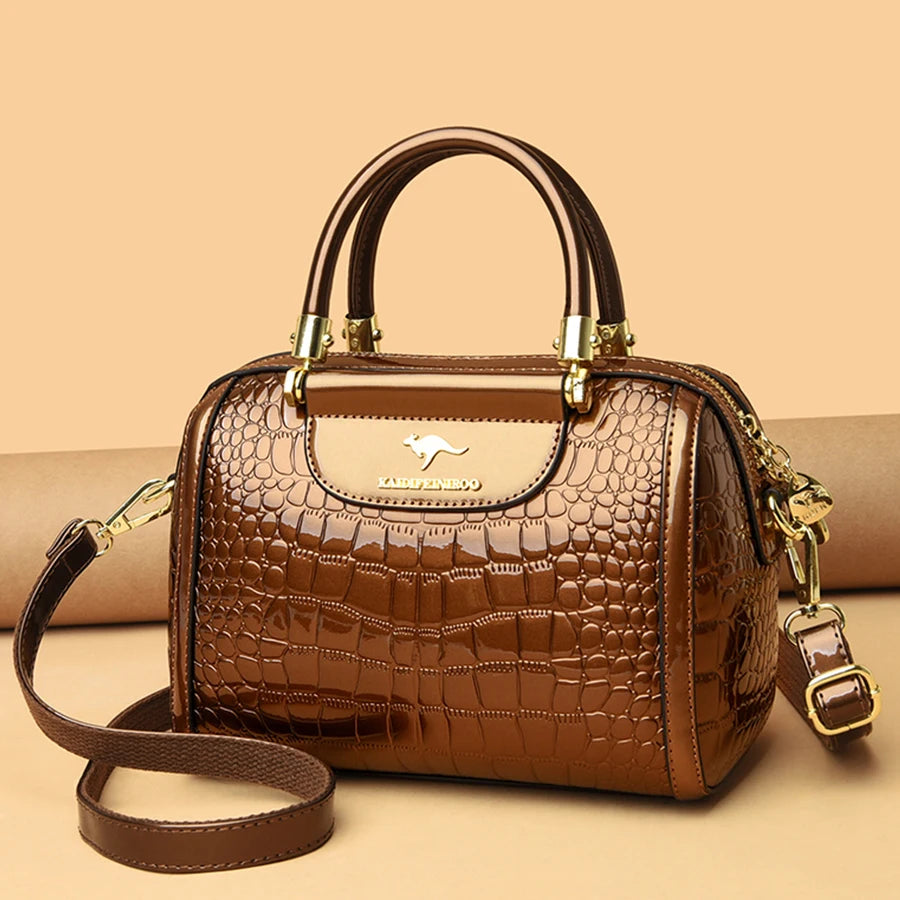 Luxury Designer Crocodile Pattern Women’s Bag – High Quality Leather Crossbody & Shoulder Tote for Elegant Casual Style | HollandLuxeGlobal.com Exclusive Collector’s Item