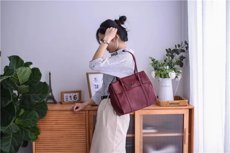 Business Casual Designer Handmade Genuine Leather Women’s Shoulder Bag – Real Cowhide Fashion Handbag for Work, Travel & Everyday Luxury | HollandLuxeGlobal.com Exclusive Collector’s Item