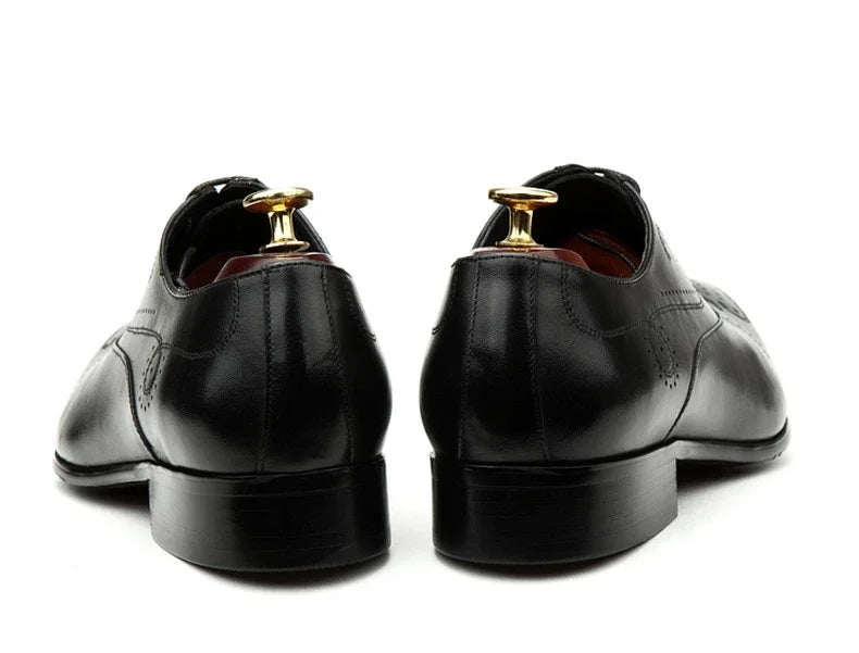 Handmade 2024 British Luxury Men’s Dress Shoes | Genuine Leather Brogues for Wedding, Business & Formal Fashion | HollandLuxeGlobal.com Exclusive Collector’s Item