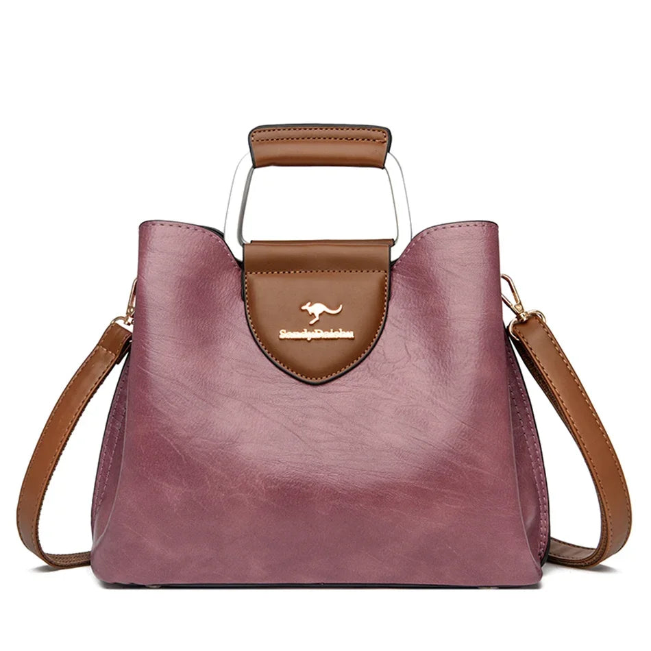 Step into timeless elegance with this Genuine Brand Leather Tote Bag, a luxury designer handbag crafted from high-quality leather. Perfect as a ladies crossbody or handbag, designed for women who appreciate quality