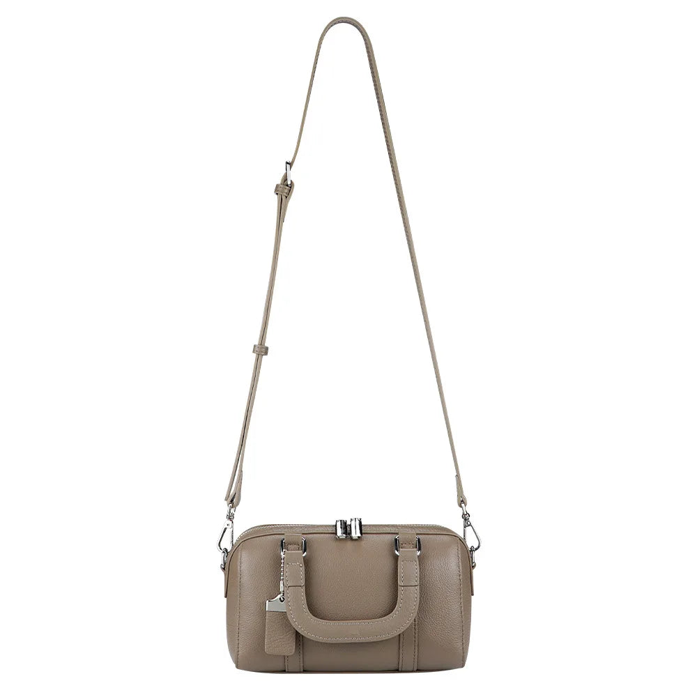 2025 Trend Luxury Designer Retro Handbag for Women – Genuine Leather Double-Zipper Top-Handle Shoulder & Crossbody Bag | HollandLuxeGlobal.com Exclusive Collector’s Item